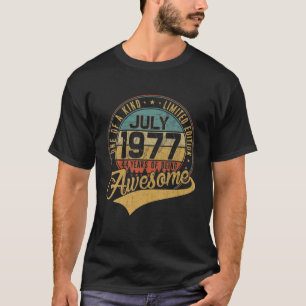 Camiseta 44.º Regalo De Cumpleaños Retro Julio 1977 44 Años