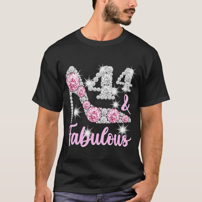 Camiseta 44 Aniversario De Las Mujeres 44 Y Telos Fabulosos (Anverso)