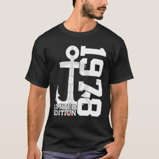 Camiseta 44 años de capacidad 1978 44º cumpleaños del marin