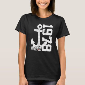 Camiseta 44 años de capacidad 1978 44º cumpleaños del marin