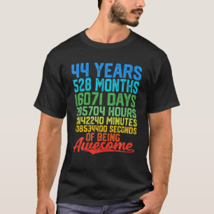 Camiseta 44 Años De Edad 44ª Mujeres Cumpleaños Hombres Pap