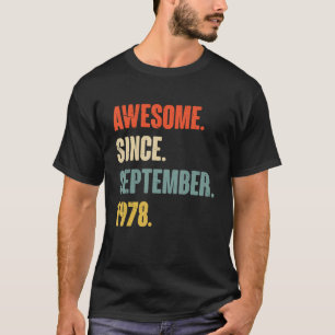 Camiseta 44 años de edad, 44 años, maravilloso desde septie