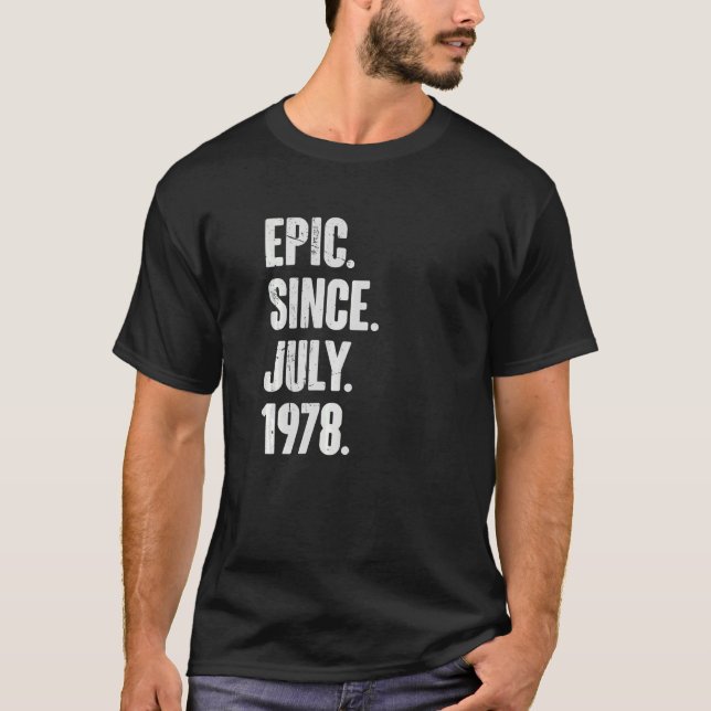 Camiseta 44 años de edad Épic desde julio de 1978 (Anverso)
