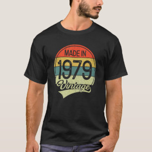 Camiseta 44 Años Vintage 1979 Hecho En 1979 44º Nacimiento