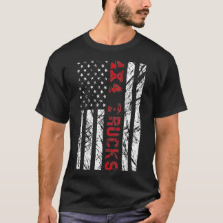 Camiseta 44 camiones Bandera estadounidense _1