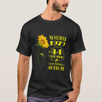 Camiseta 44 cumpleaños 44 Nacido en noviembre de 1979