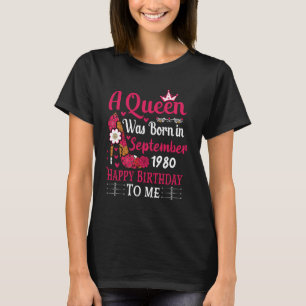 Camiseta 44° Cumpleaños De Altura, Nació Una Reina En Septi