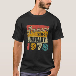 Camiseta 44 Decoraciones Fantásticas Desde Enero De 1978 Bi
