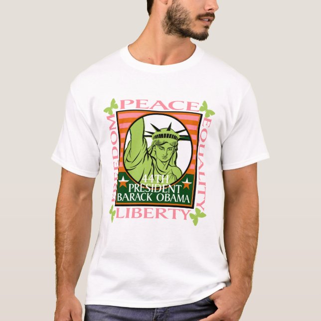 Camiseta 44.o PRESIENT BARACK OBAMA (Anverso)