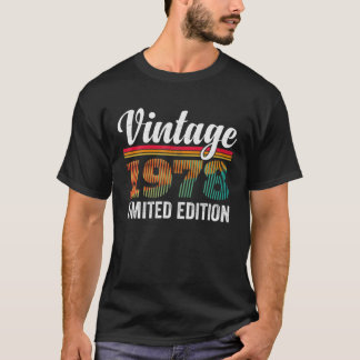 Camiseta 44 Year Old 44Th Birthday Vintage 1978 For Men Wom