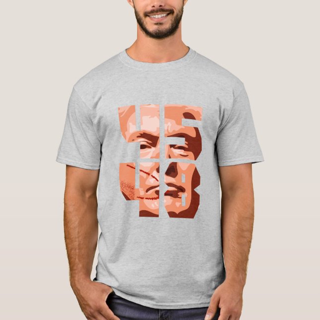 Camiseta 4548 Tee adulto de color claro (Anverso)