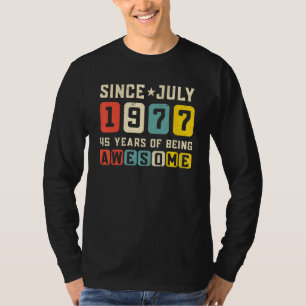Camiseta 45.ª festividad desde la cosecha de julio de 1977