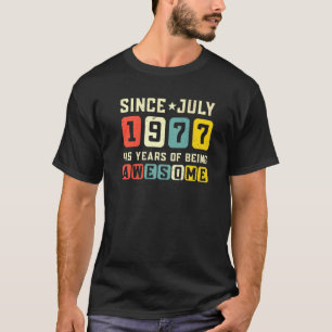 Camiseta 45.ª festividad desde la cosecha de julio de 1977