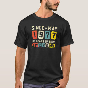 Camiseta 45.ª festividad desde la época de mayo de 1977