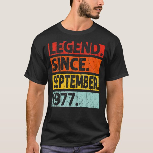 Camiseta 45.ª leyenda de cumpleaños desde septiembre de 197 (Anverso)