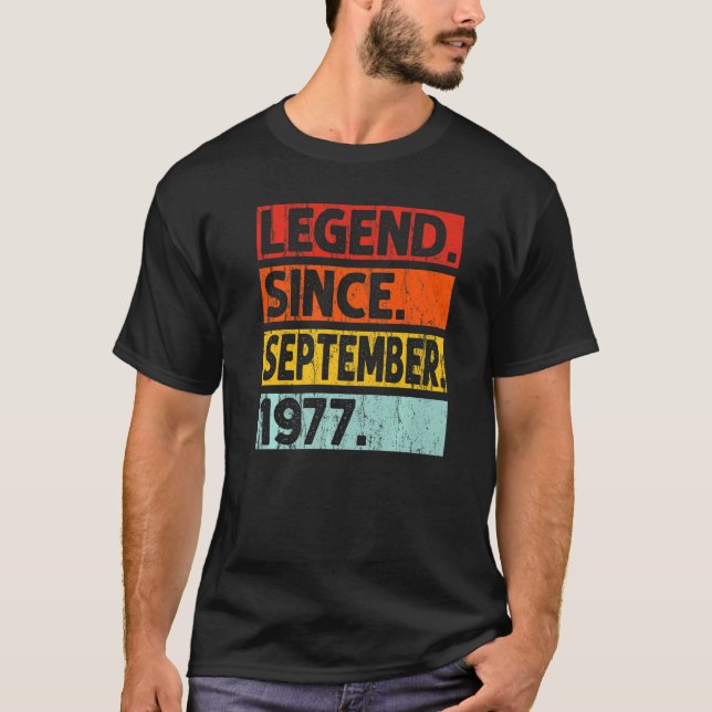 Camiseta 45.ª leyenda de cumpleaños desde septiembre de 197 (Anverso)