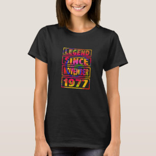 Camiseta 45.ª Leyenda de decoración de tintes de cumpleaños