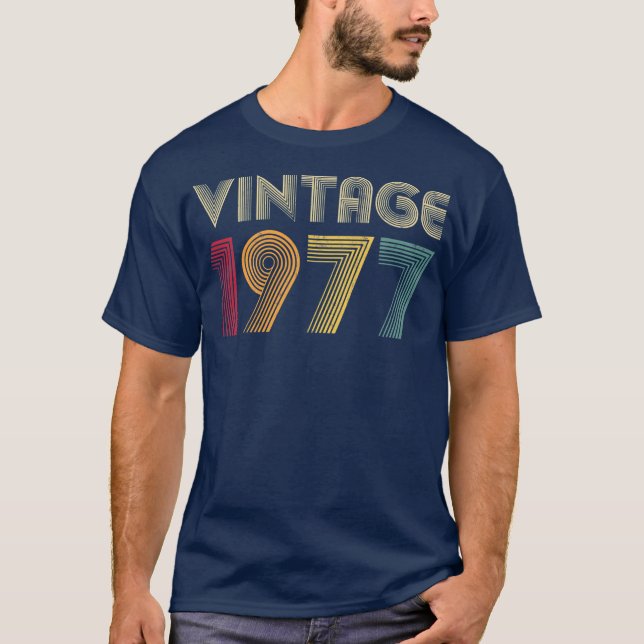 Camiseta 45.ª Regalo de cumpleaños Clásico de Hombres Vinta (Anverso)