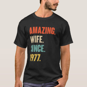 Camiseta 45.º Aniversario Del Boda Por Su Increíble Esposa
