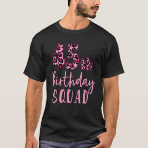 Camiseta 45.º cumpleaños de brigada leopardo
