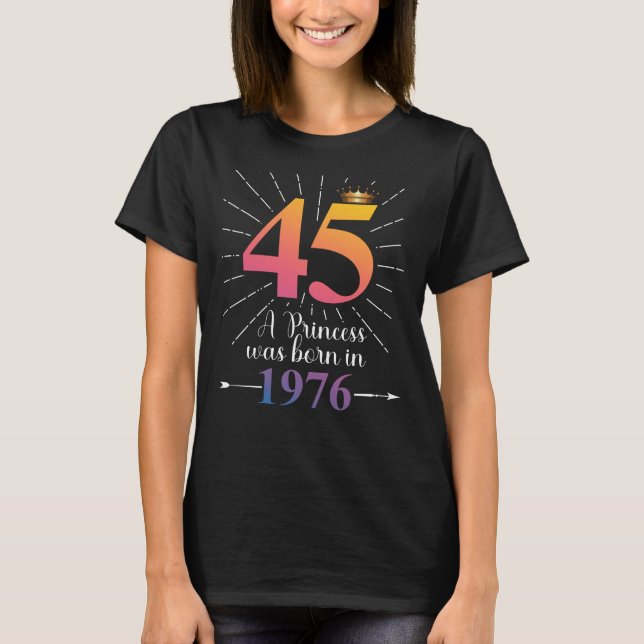 Camiseta 45.º regalo de cumpleaños 45 años (Anverso)