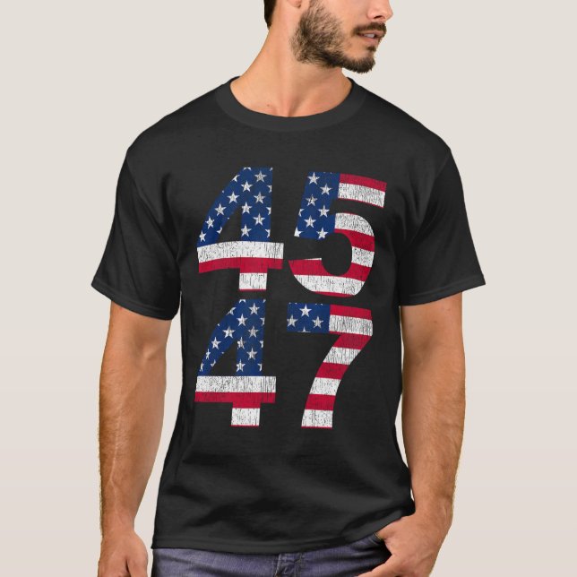 Camiseta 45 47 2024 Presidente Vintage (Anverso)