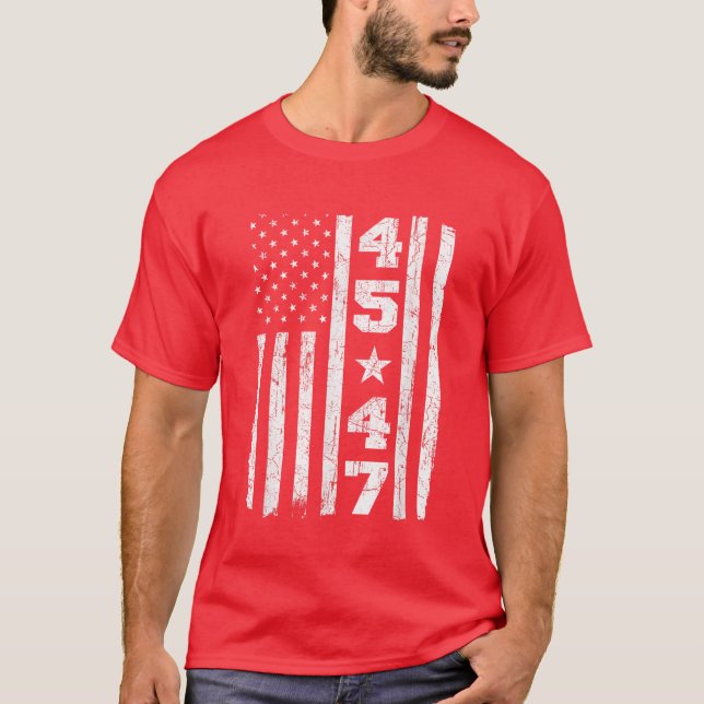 Camiseta 45 47 Bandera de los Estados Unidos de América de  (Anverso)