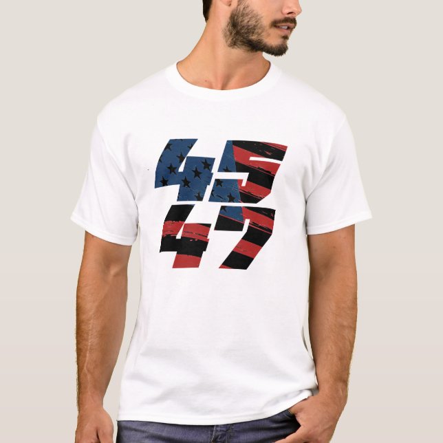 Camiseta 45 47 Bandera Oscura Mens Value T-Shirt (Anverso)