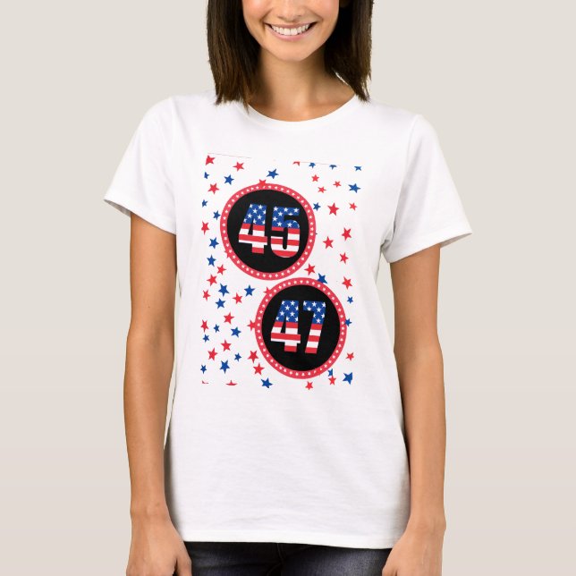 Camiseta 45/47: Devuélvese a Estados Unidos a Trump Tee (Anverso)