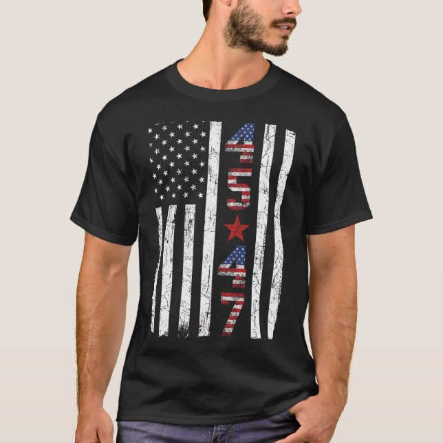 Camiseta 45 47 Toma De Poder Como Presidente De Trump (Anverso)