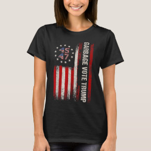 Camiseta 45 47 Trump 2024 Bandera estadounidense electoral 