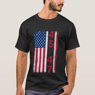 Camiseta 45 47 Trump: Donald, presidente de la bandera vent