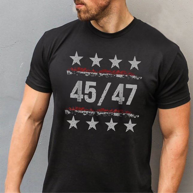Camiseta 45 47 Trump ganó la bandera estadounidense MAGA (Subido por el creador)