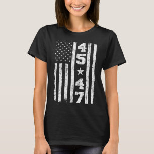 Camiseta 45 47 Trump Viste Bandera Estadounidense 2024 Pres