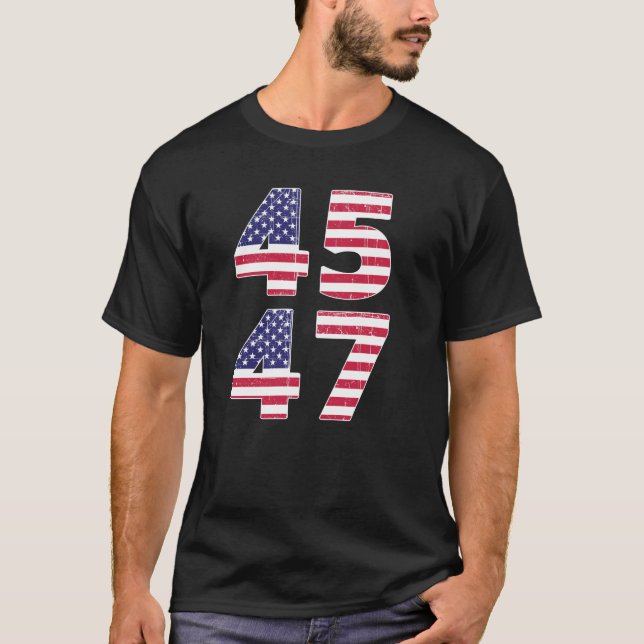 Camiseta 45 47 Veredicto de Trump en las elecciones 2024 co (Anverso)