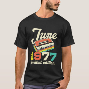 Camiseta 45 Aniversario de junio de 1977 Vintage Cassette L
