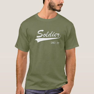 Camiseta 45 Aniversario De La Soldado De Servicio Desde 197