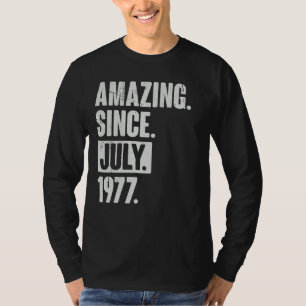 Camiseta 45 años de edad 45º cumpleaños asombroso desde jul
