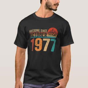 Camiseta 45 años de edad 45 años increíbles desde octubre