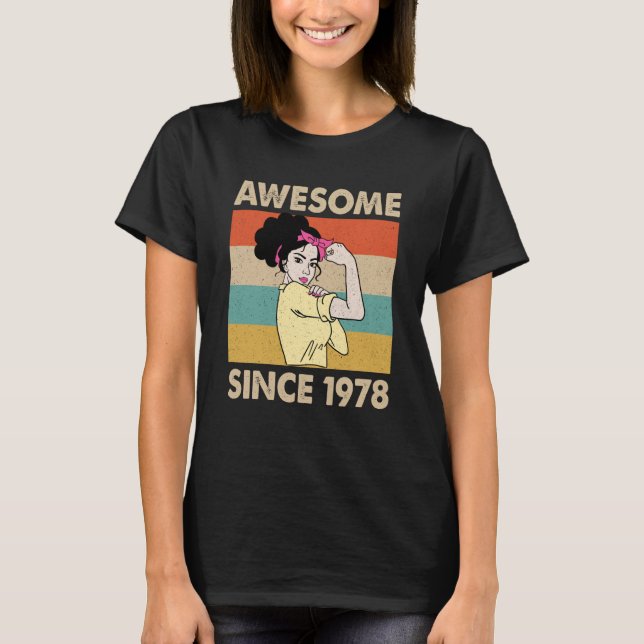 Camiseta 45 años de edad increíble desde 1978 45º cumpleaño (Anverso)
