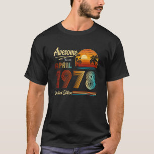 Camiseta 45 años de edad increíble desde abril de 1997