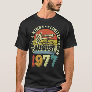 Camiseta 45 años de edad increíble desde agosto de 1977 45º