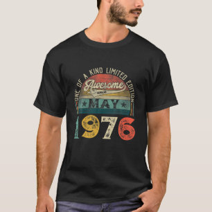 Camiseta 45 Años Decoraciones Mayo 1976 Hombres Mujeres 45