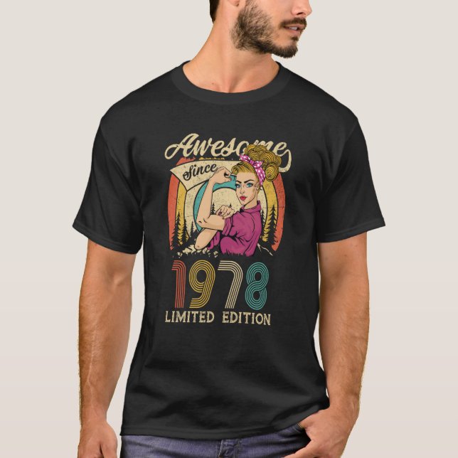 Camiseta 45 años estilo Retro 70 para las mujeres Mejor de  (Anverso)