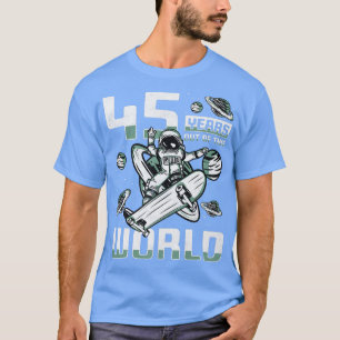 Camiseta 45 Años Fuera De Este Mundo, 45º Patinaje De Cumpl