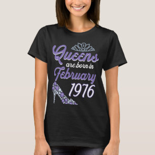 Camiseta 45 Años Jueves Febrero 1976 45A Cumpleaños Mujeres