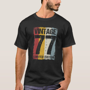 Camiseta 45 Años Vintage 1977 45ª Decoración De Cumpleaños
