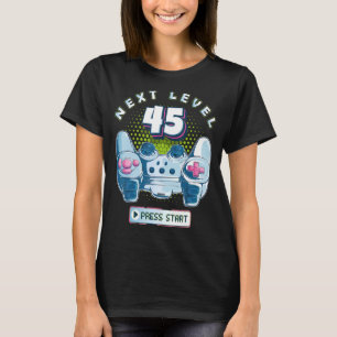 Camiseta 45 Birthday Gamer Next Level 45 Gaming Controller