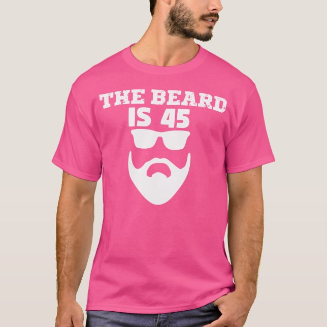 Camiseta 45 Cumpleaños La Barba Cumple 45 (Anverso)