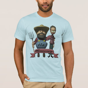 Camiseta 45.o Regalos del aniversario de boda